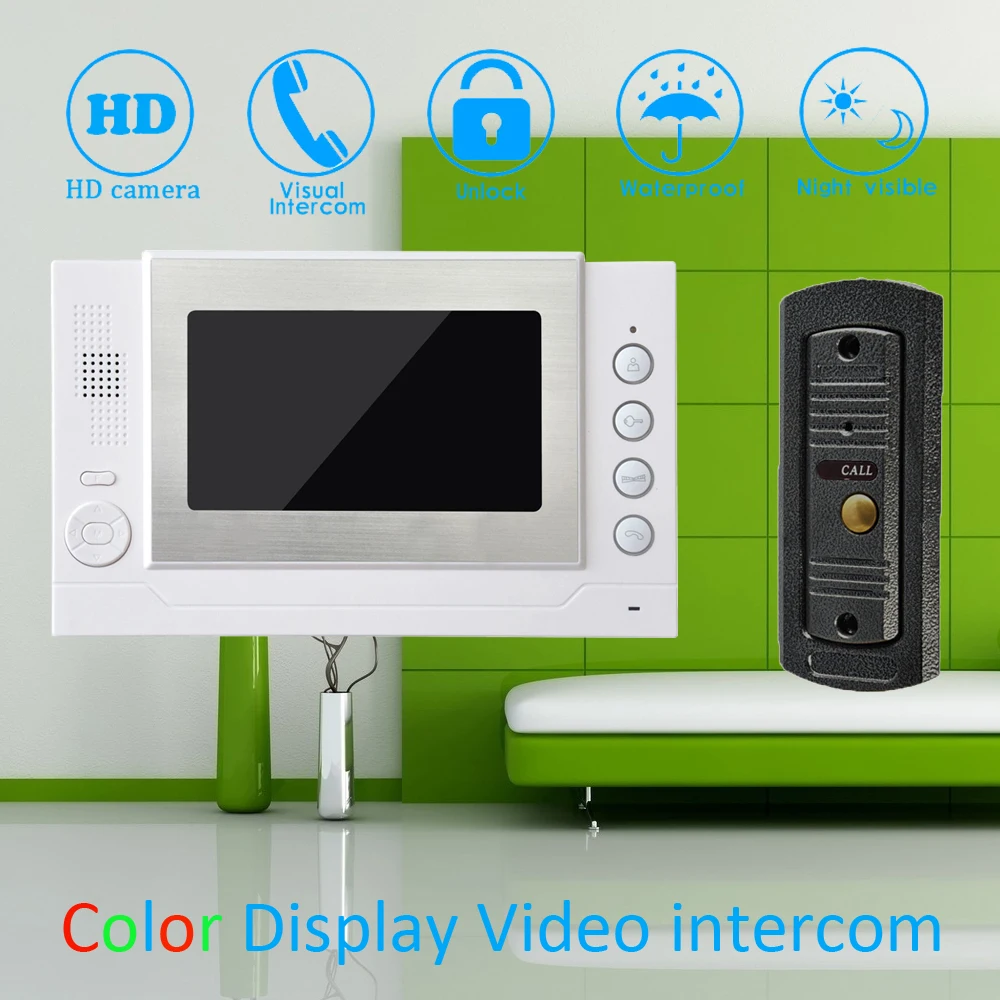 Special Product  (1 Set) 7'' Color Touch Monitor Home Improvement Video Door Phone Home Security Digital Doorbell Do