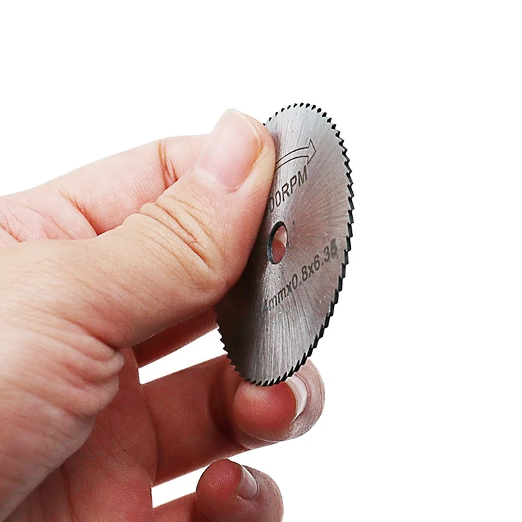 6 шт. HSS небольшой круглый заостренный лезвие фреза для деревообработки диски дрель для вращающихся инструментов металлический резак