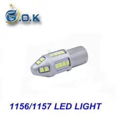 Света автомобиля 2 х супер яркий белый 30 Вт LED SMD 1157 1156 LED Ba15s BAY15D LED 2835 30SMD S25 p21W Резервное копирование Обратный лампа