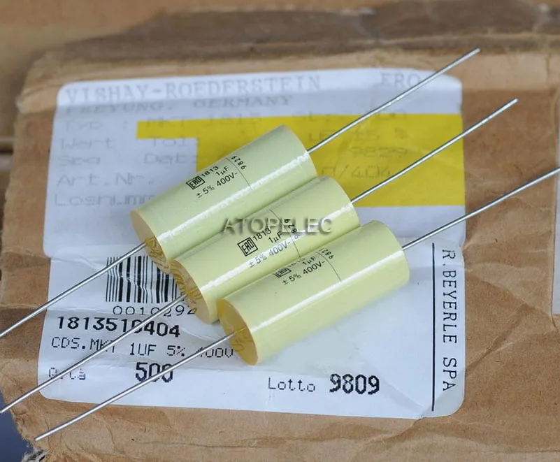 

1pc ERO 1uF/400V 5% MKT1813 Axial Film Capacitors Hi-Fi Audio
