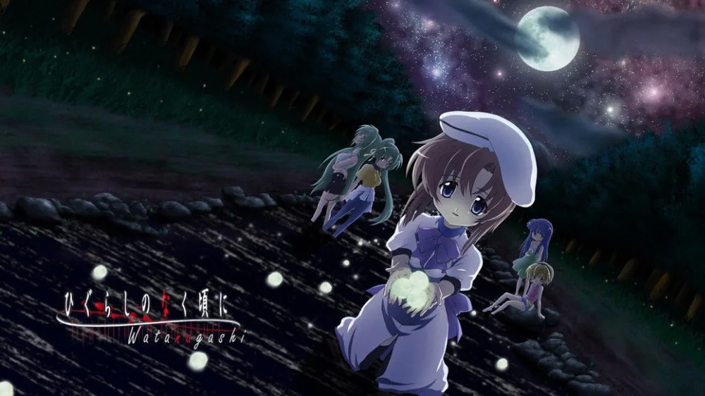 Home Decor Higurashi no Naku Koro ni Anime-Silk Art Poster Wall Sicker Decoration Gift