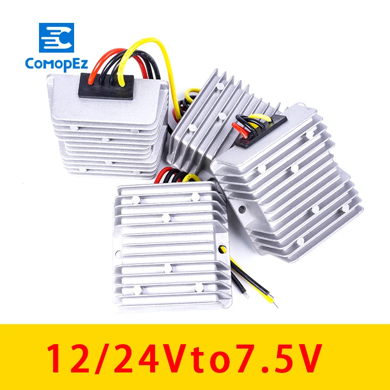 Понижающего преобразователя 12/24V до 7 5 V 10A 15A 20A 25A 30A DC преобразователь постоянного