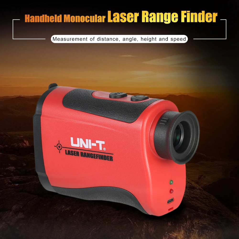 

UNI-T 600-1500m Laser rangefinder Handheld Monocular 6X Telescope laser Distance Meter Range Finder for Golf Hunting Outdoor