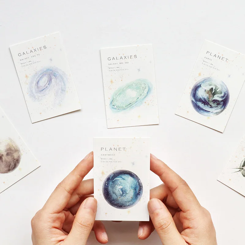 28 Sheets/Set Creative Parallel Universe Mini Lomo Postcard /Greeting Card/Birthday Letter Envelope Gift Card Message Card
