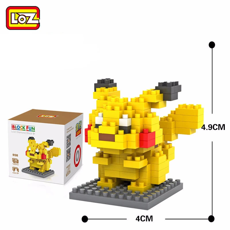 LOZ Алмазный Блок Charizard строительные блоки Charmander Eevee Gengar Squirtle Bulbasaur кирпичная