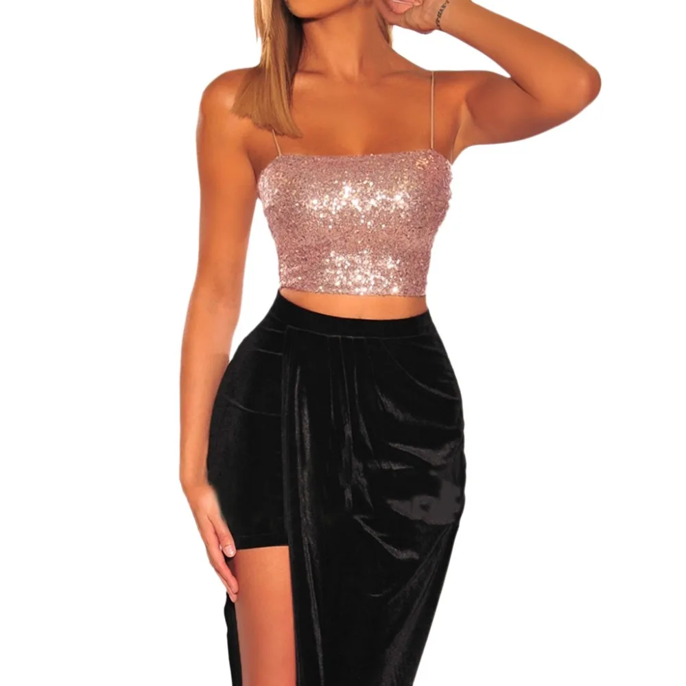 Womail Fashion Polyester Material Tank Tops For Lady Sexy Short Tank