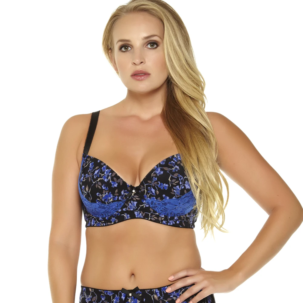 MiaoErSiDai Floral Print Bralette Push Up Bra Lace Bralette Soutien Gorge Bra Big Size Bras for Women D DD DDD E F MiaoErSiDai Floral Print Bralette Push Up Bra Lace Bralette Soutien Gorge Bra Big Size Bras for Women D DD DDD E F