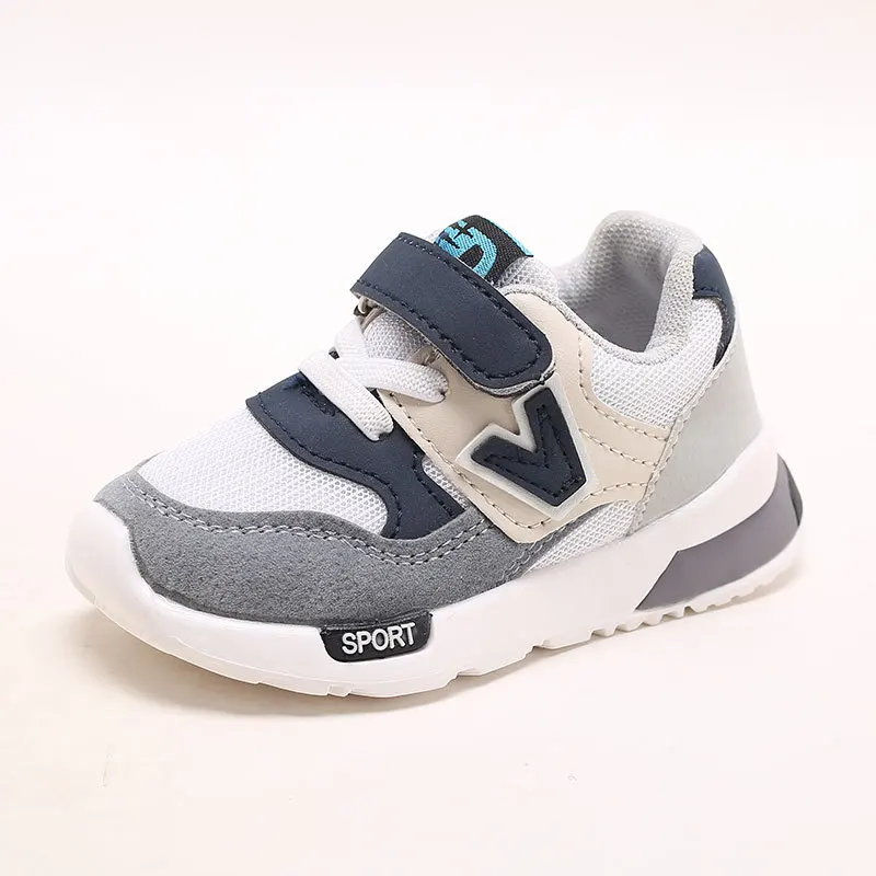 

2018 European sports children footwear Spring/Autumn Cool sneakers baby breathable girls boys shoes Lovely light kids shoes