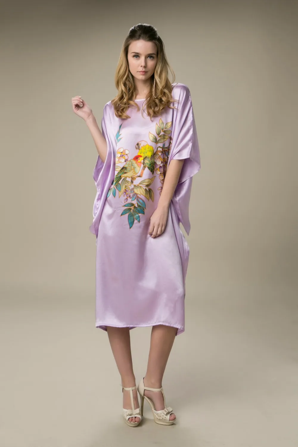 light purple silk dress