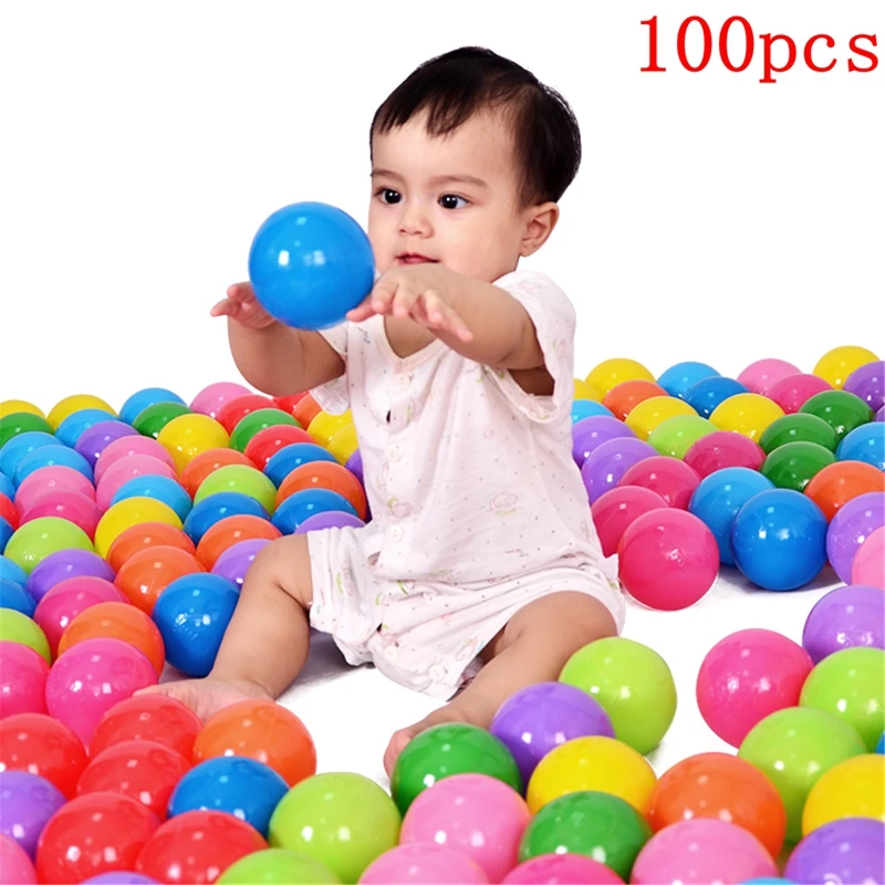 

100Pcs 8cm Ocean Balls Colorful Soft Plastic Ball Baby Kids Toys For Children Swim Pit Game Water Game Pool Ocean Wave Funny