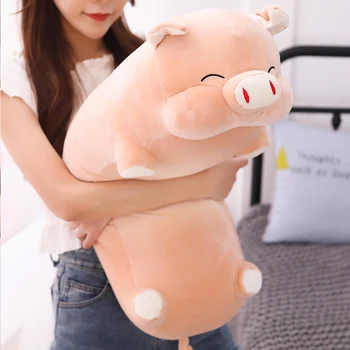 

Lovely Stuffed Pig Toy Soft Plush Pillow Cartoon Animal Plush Doll for Girl Sofa Cushion Sleeping Pillow Stitch Room Decoration
