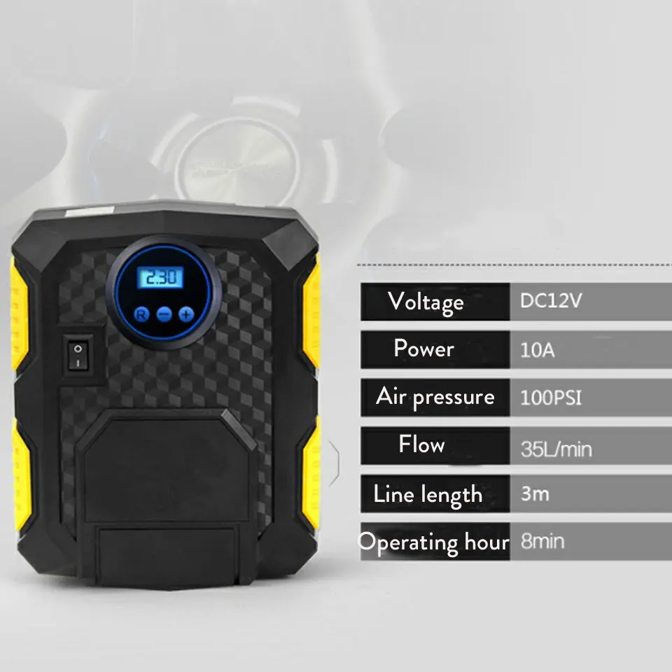 2019 Hot Auto Car Digital Tire Inflator DC 12V 120W Electric 150 PSI Car Air Compressor Pump 8 Mins for Car Bicycles Motorcycles 2019 Hot Auto Car Digital Tire Inflator DC 12V 120W Electric 150 PSI Car Air Compressor Pump 8 Mins for Car Bicycles Motorcycles