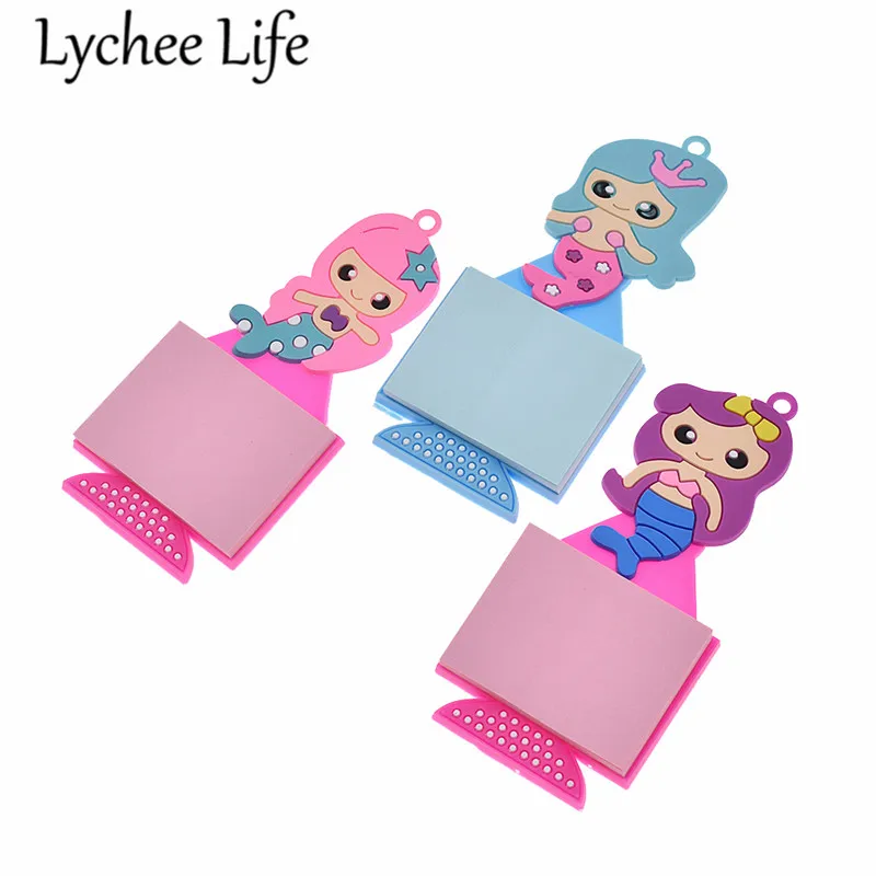 

Mermaid Note Paper Refrigerator Magnetic Sticker Cartoon Cute Note Fridge Magnet Gift Modern Home Kitchen Decor