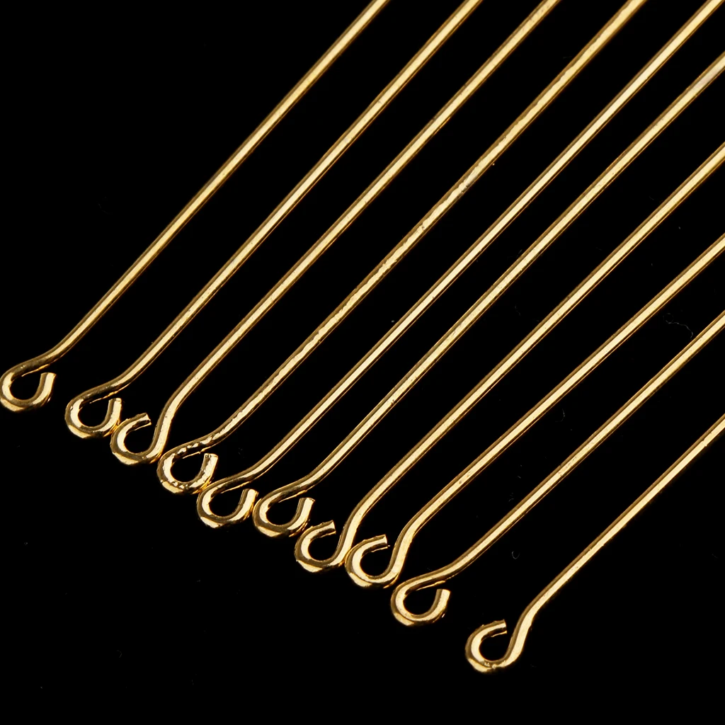 Phenovo 10 Piece 7.1cm Long Needle Plug Lapel Stick Hat Scarf Brooch Boutonniere Pin Diy Findings for Party Wedding Fancy Dress 
