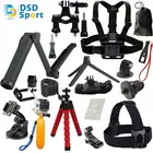 Cheap SAQN for GoPro 3 Way pivot arm chest mount harness kit for gopro hero 5 4 3 2 session black sjcam sj4000 xiaomi yi 4k 08B