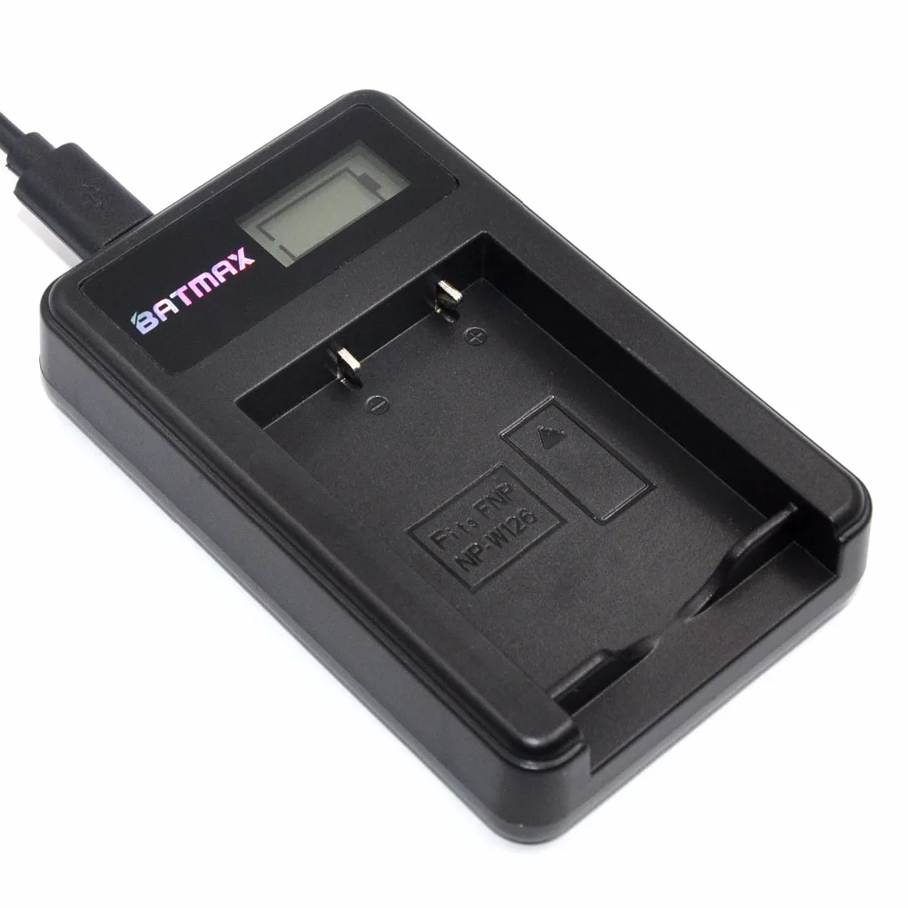 Caricabatterie Usb Lcd Np-W126 Per Batteria Fuji Np-W126 Np W126 Hs50 Hs35 Hs33 Hs30 Exr Xa1 Xe1 X-Pro1 Xm1 X-T10 Xt1 Xe1 Xe2 Xa1