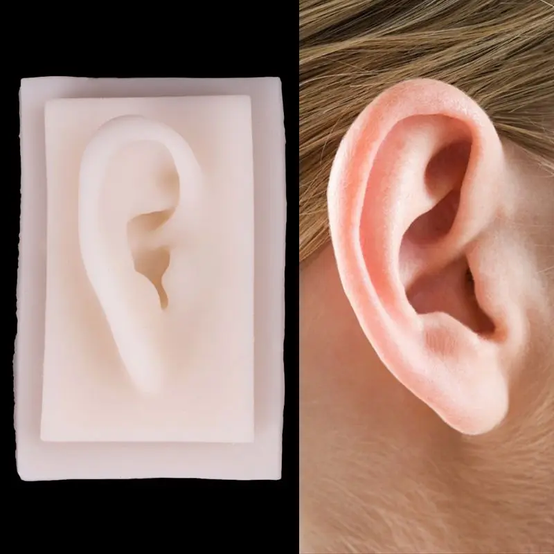 

Medical props model Human Soft Silicone Right Ear Model Life Size Acupuncture Study Practice Tool