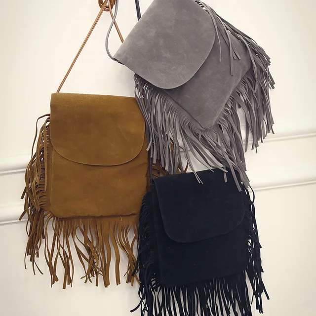 2017 New Women Messenger Bags Retro Faux Tassel Suede Fringe 2017 New Women Messenger Bags Retro Faux Tassel Suede Fringe Handbags Cross Bag High Quality Free