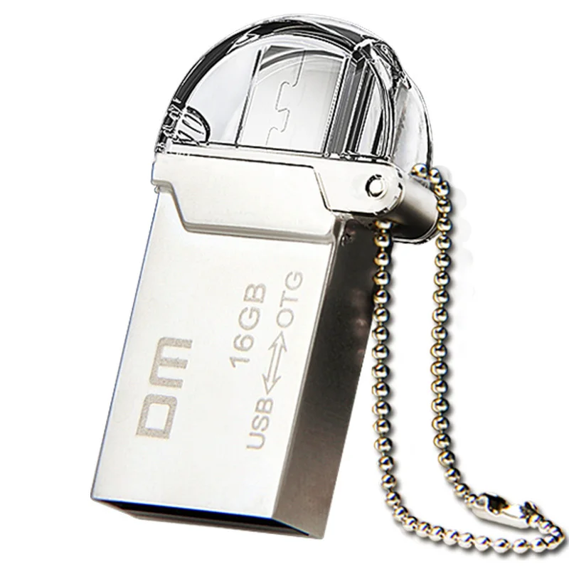 Free shipping DM PD008 OTG USB 100 16GB USB Flash Drives OTG Smartphone Pen Drive Micro