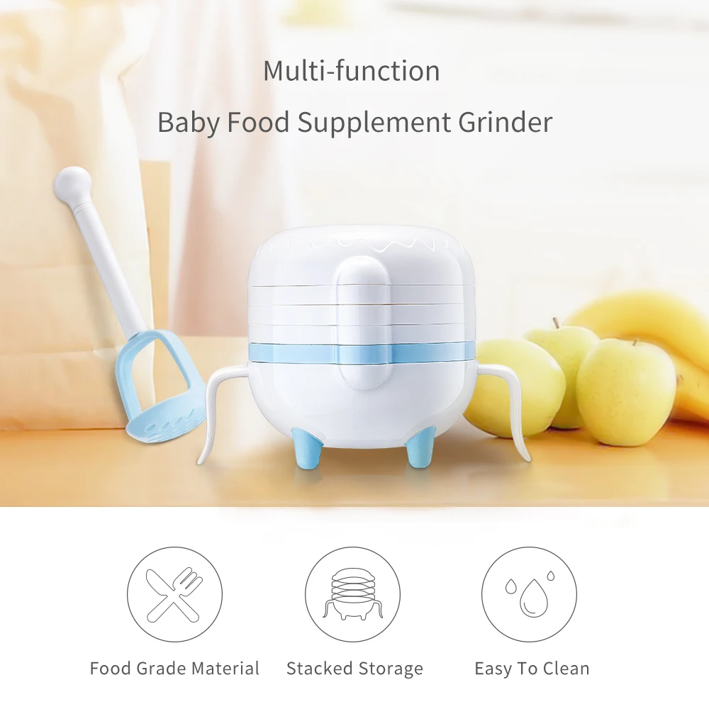 

Matern'ella Multifunctional food supplement grinding set Manual food fruit and vegetable grinding bowl Multi-function grinder