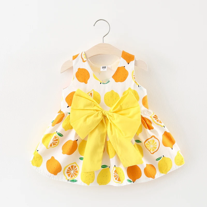 

Baby Dresses 2018 New Spring Autumn Baby Girls Clothes Floral Printing Girls Party Dress Princess Dress Newborn Dress