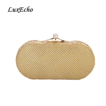 

LuxEcho Ms. 2018 Dinner Bag with Drilling Hand-made Water Drill Late Bag High-end Dinner Bag Single Shoulder Handbag