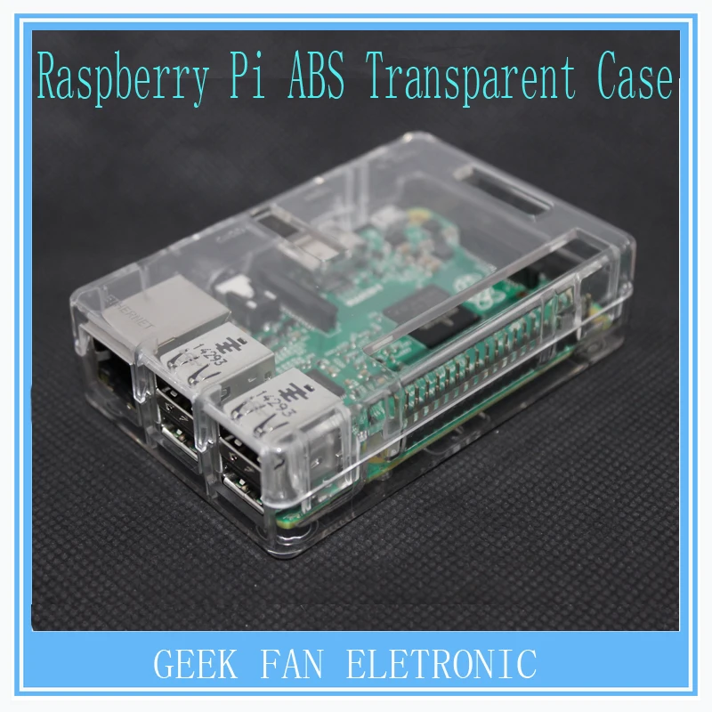 

Raspberry Pi 3 ABS Case Cover Raspberry Pi 2 Transparent Shell Box for Raspberry Pi Model B Plus Case B301T