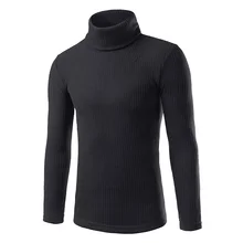 Мужской пуловер мужской бренд Повседневное Knitt простые свитера Для мужчин с высоким, плотно облегающим шею воротником Для мужчин свитер черный спортивный свитер для мужчин xxl