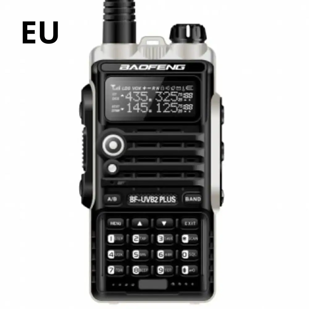 1PCS Baofeng Walkie Talkie BF-UVB2PLUS VHF/UHF Dual Band DCS Ham Two Way Transceiver Portable Durable Sturdy Walkie Talkie