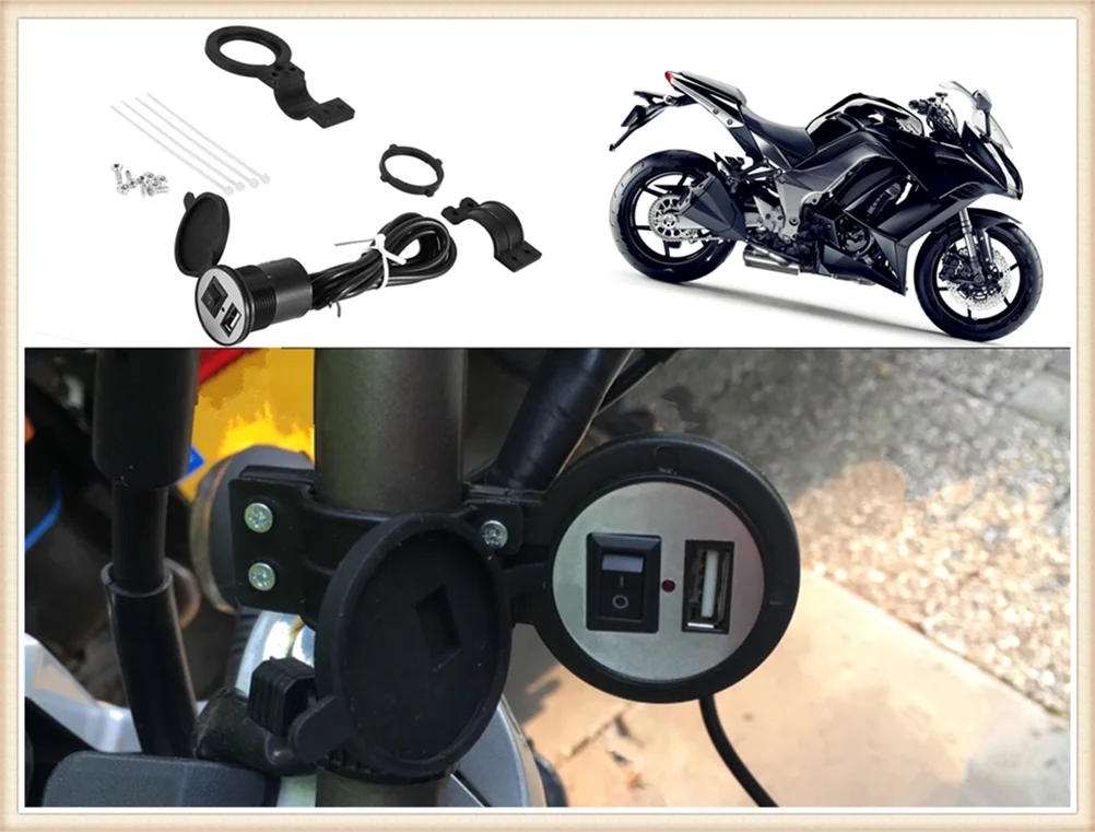 

Motorcycle universal car charger power adapter socket for HONDA CB1100 GIO special CRF1000L AFRICA TWIN CBF1000 A CB600F