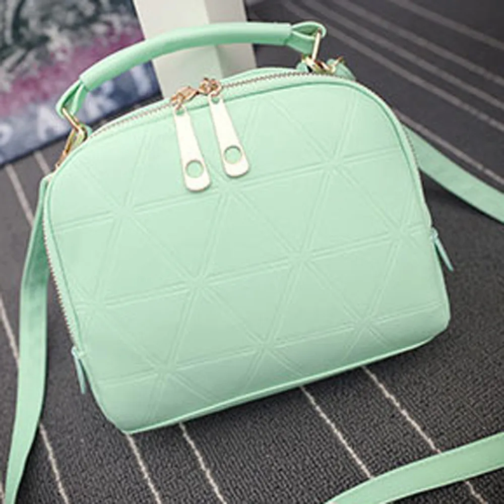 

Fashion Handbag Women Shoulder Bag Lady Tote Purse PU Leather Women Messenger Bags Plaid Crossbody Bag bolsa feminina#H30