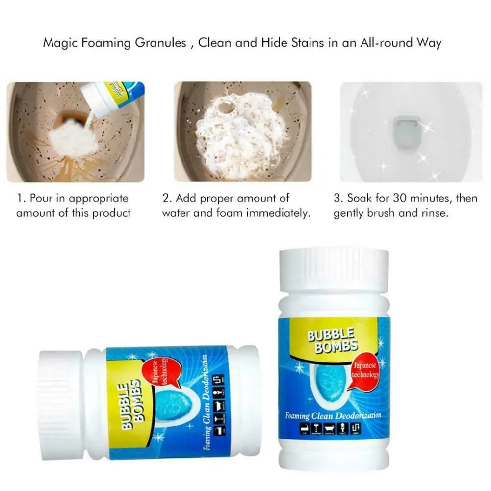 New All-Purpose Quick Foaming Toilet Cleaner Magic Detergent Floor Tile Household Clean spot No Hurt Hand Disinfecting