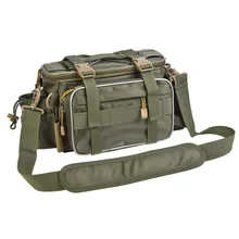 Fishing Bag Tackle Bag Case Reel Lure Strap Pockets Storage Bag Multifunctional Outdoor Large Waterproof Waist Shoulder Bag Case