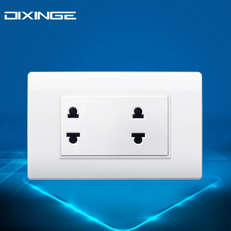 Wall Socket Adapter Charger US Dual Socket 127 250V 15A Two Sockets US