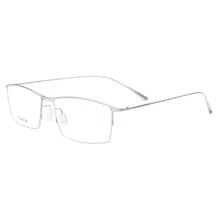 2611, титановый сплав, полуоправа, оправа для очков, квадратная форма, модный бренд, очки по рецепту, очки для мужчин и женщин