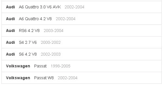 Стабилизатора поперечной устойчивости Набор для Audi A4 1.8 L4/A4 2.8 V6/A6 Quattro/RS6 передний левый правый 2 шт