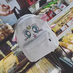 Японское аниме Сэйлор Мун Луна Кот фигурка напечатанная Симпатичная Фигурка гурдианов женская школьная сумка для девочек Книга сумка