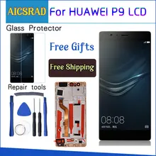 AICSRAD 5," ЖК-дисплей для HUAWEI P9, сенсорный экран, дигитайзер с рамкой для HUAWEI P9, ЖК-дисплей, EVA-L09, замена EVA-L19