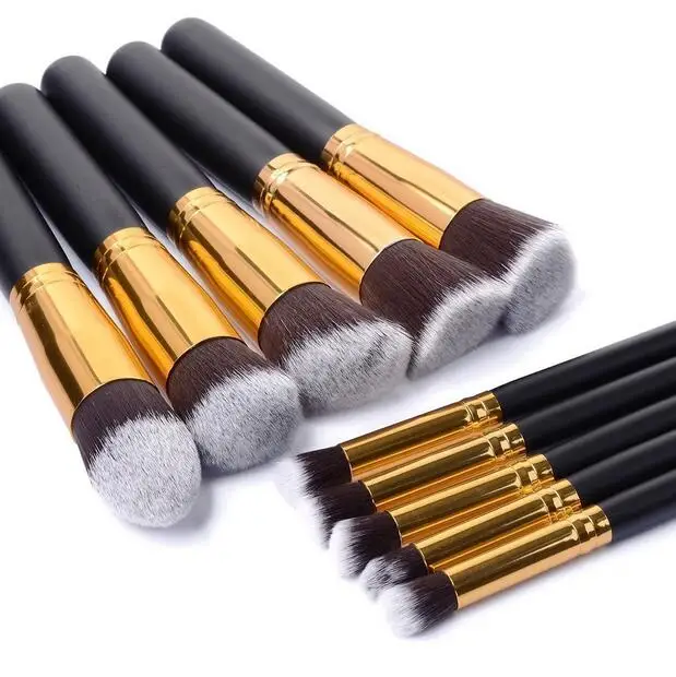

Makeup Brushes 10 Pcs Superior Professional Soft Cosmetics Make Up Brush Set Woman's Kabuki Brushes kit Makeup Brushes BO