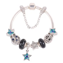 Оригинальная звезда кулон бусины серии безопасная цепочка ручная работа подходит для женщин браслет ювелирные изделия модный тренд горячая Распродажа подарок предпочтительство