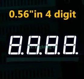 4 битный цифровой трубчатый светодиодный дисплей 7 сегментный белый 0 56 дюйма
