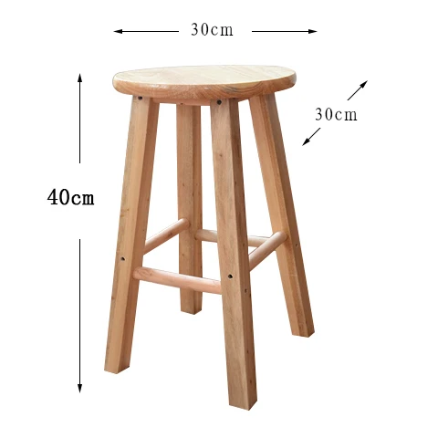 Современный барный стул из дерева табурет де бар барная мебель сиденье салон красоты мебель из твердой древесины простой повышение - Цвет: Reinforcement