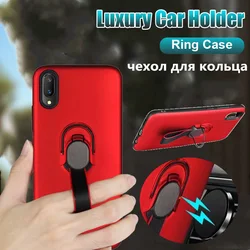 На Алиэкспресс купить чехол для смартфона fashion car magnetic ring soft webbing case for vivo v11 v11i v11 pro hybrid silicone shockproof hard back cover for v15 v15 pro