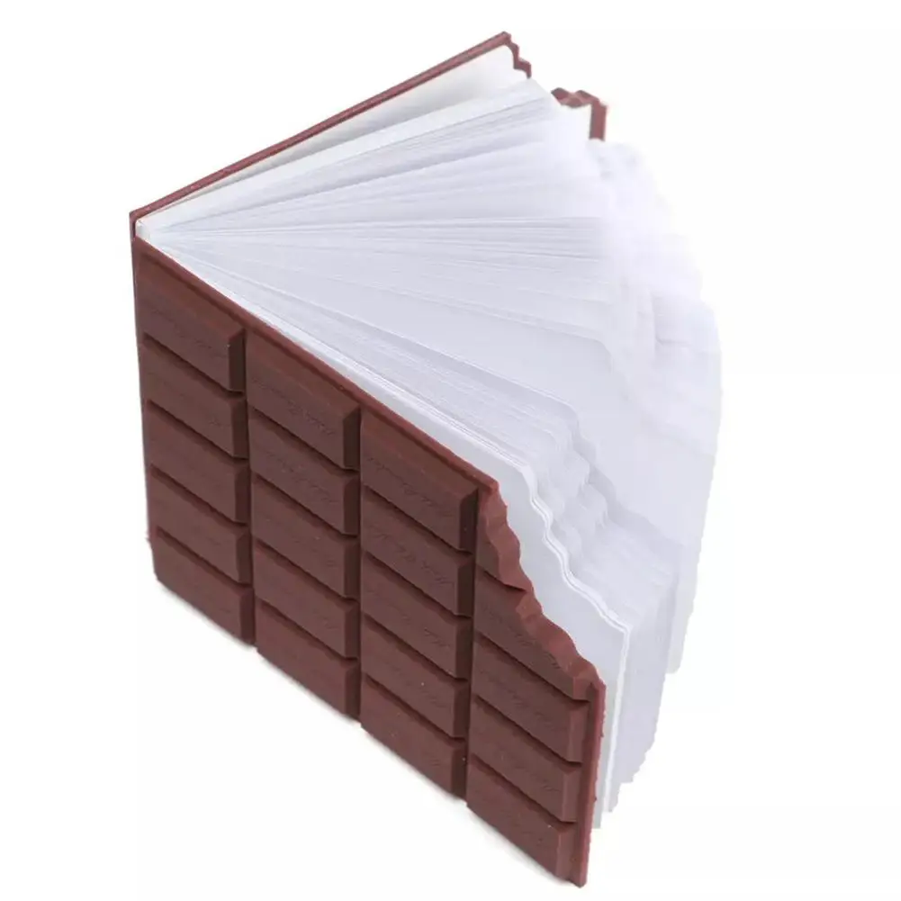 

80 Pages Notebook Chocolate Paper Memo Pad DIY Stationery Post It Sticky Notes Kawaii Stickers Scrapbooking Office Supplies r20