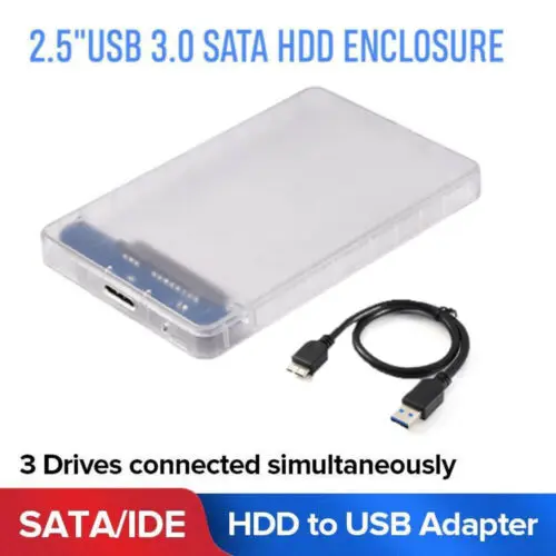 USB 3.0 SATA 2.5 Inch Hard Drive External Enclosure HDD Mobile Disk Box Case For Laptop PC