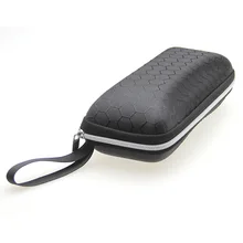 5 шт./лот солнцезащитные очки чехол для солнцезащитные очки с застежкой жесткий ЕВА модные черные очков поле C002