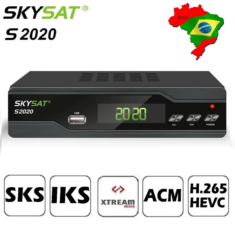 SKYSAT S2020 Twin Tuner Satellite Receiver IKS SKS ACM Xtream M3U PowerVu stable server Full HD Channels DVB-S2 TV Box SKYSAT S2020 Twin Tuner Satellite Receiver IKS SKS ACM Xtream M3U PowerVu stable server Full HD Channels DVB-S2 TV Box