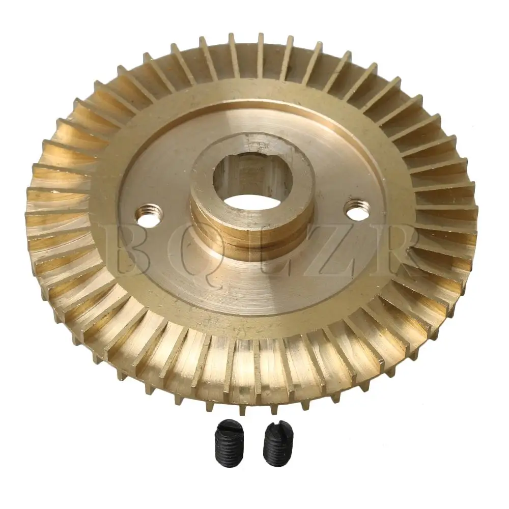 

BQLZR 8cm Dia Golden Double Sided Double Flat Water Pump Impeller Replacement Parts