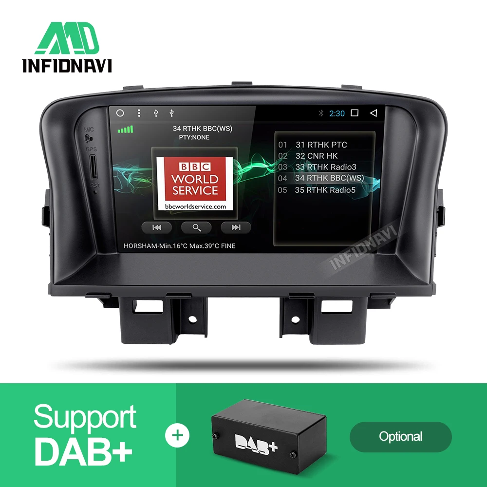 Sale Infidnavi ZLKLZ7060  Android 7.1 car dvd radio player For Chevrolet Cruze 2008 2009 2010 2011 2012 car dvd gps stereo player 1