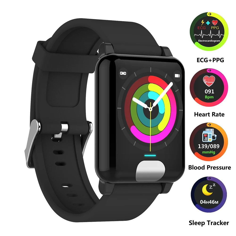 

Smart Band Heart Rate Monitor ECG+PPG Fitness Bracelet Tracker Blood Pressure Watch Smart Wristband for IOS Android Watch Phone